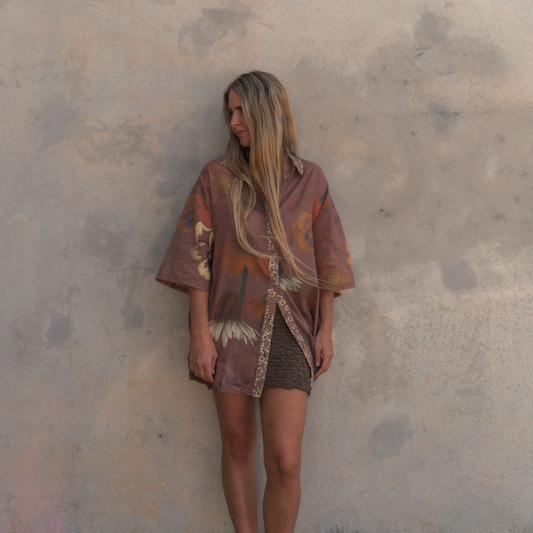 Wandering Folk - Glades Over Swim Shirt - Cedar