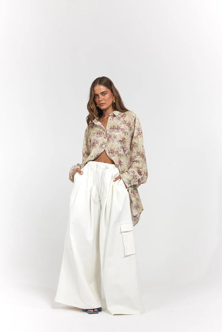 La Boheme Girls - Ezra Pants - Denim Cloud