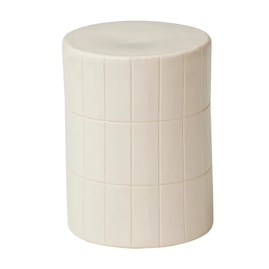 CTC - Boyd Ceramic Tile Stool - Ivory