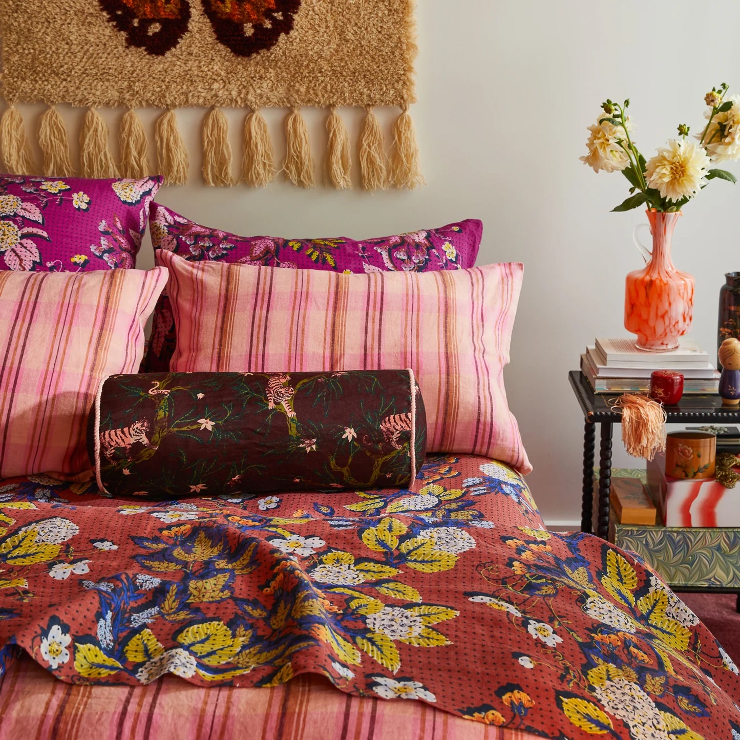 Sage X Clare - Andrea Bolster Cushion - Rosewood