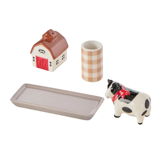 Davis & Waddell - Homestead Salt & Pepper wToothpick Holder 4pc Set