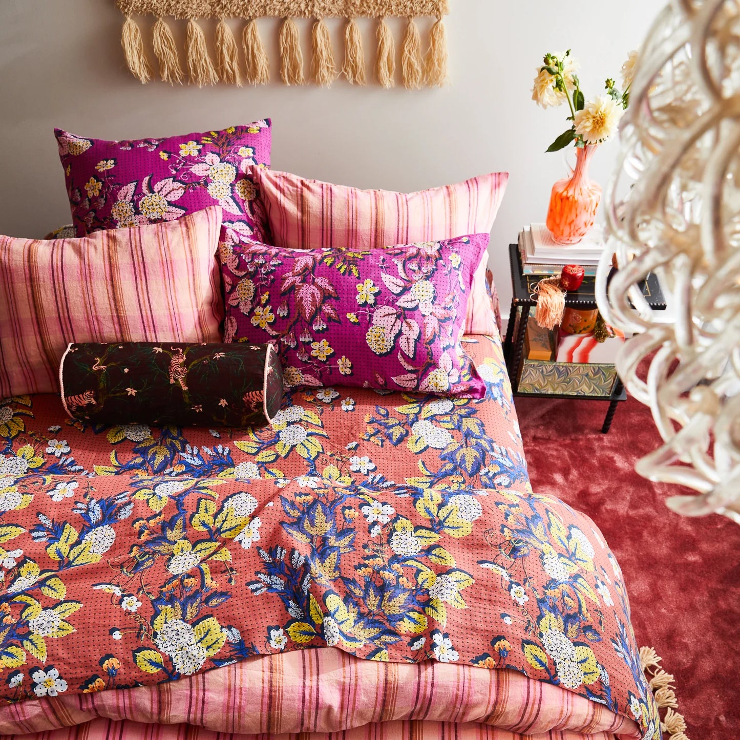 Sage X Clare - Andrea Bolster Cushion - Rosewood