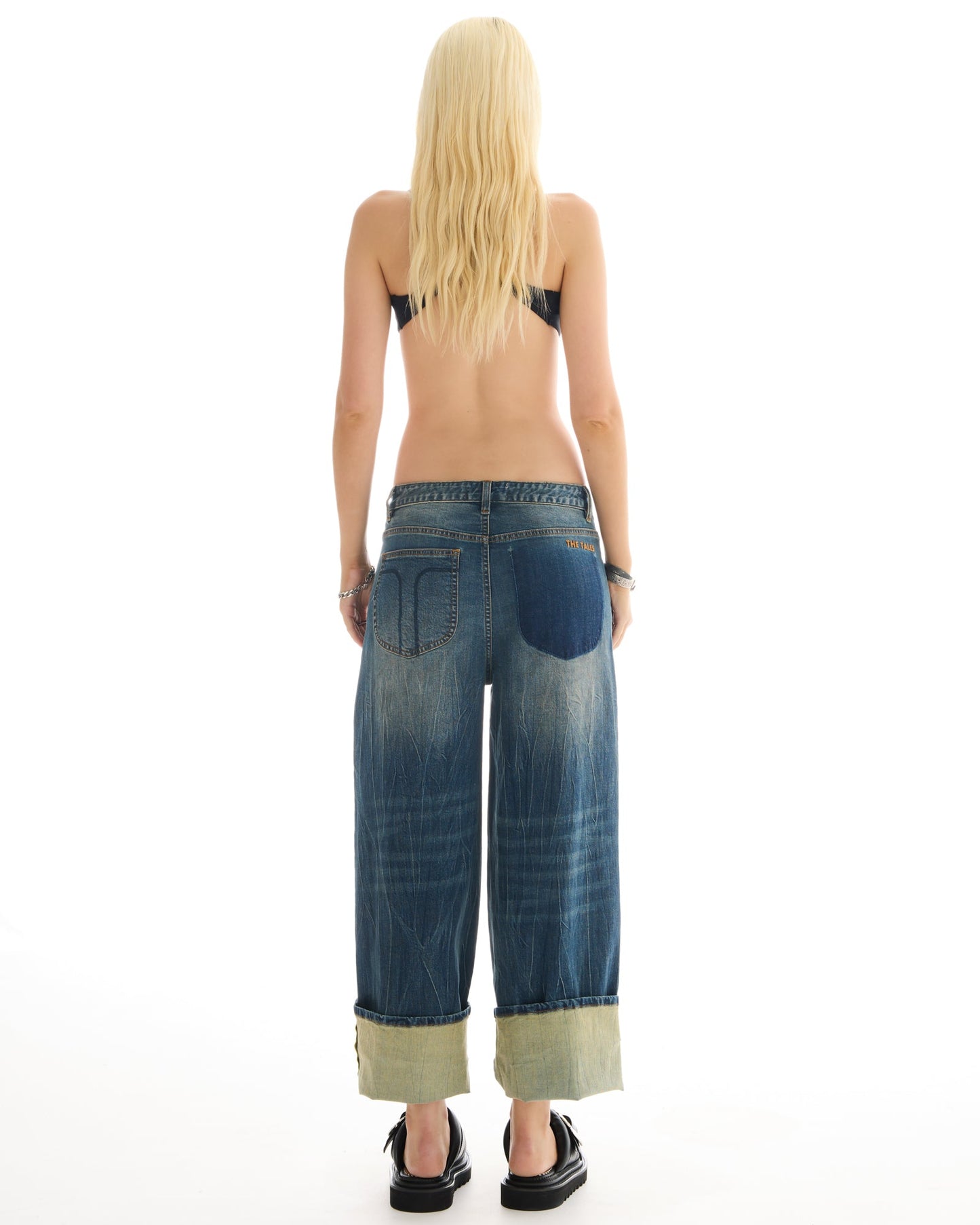 The Tales - Selvedge Denim Cross Over Slouch Jeans