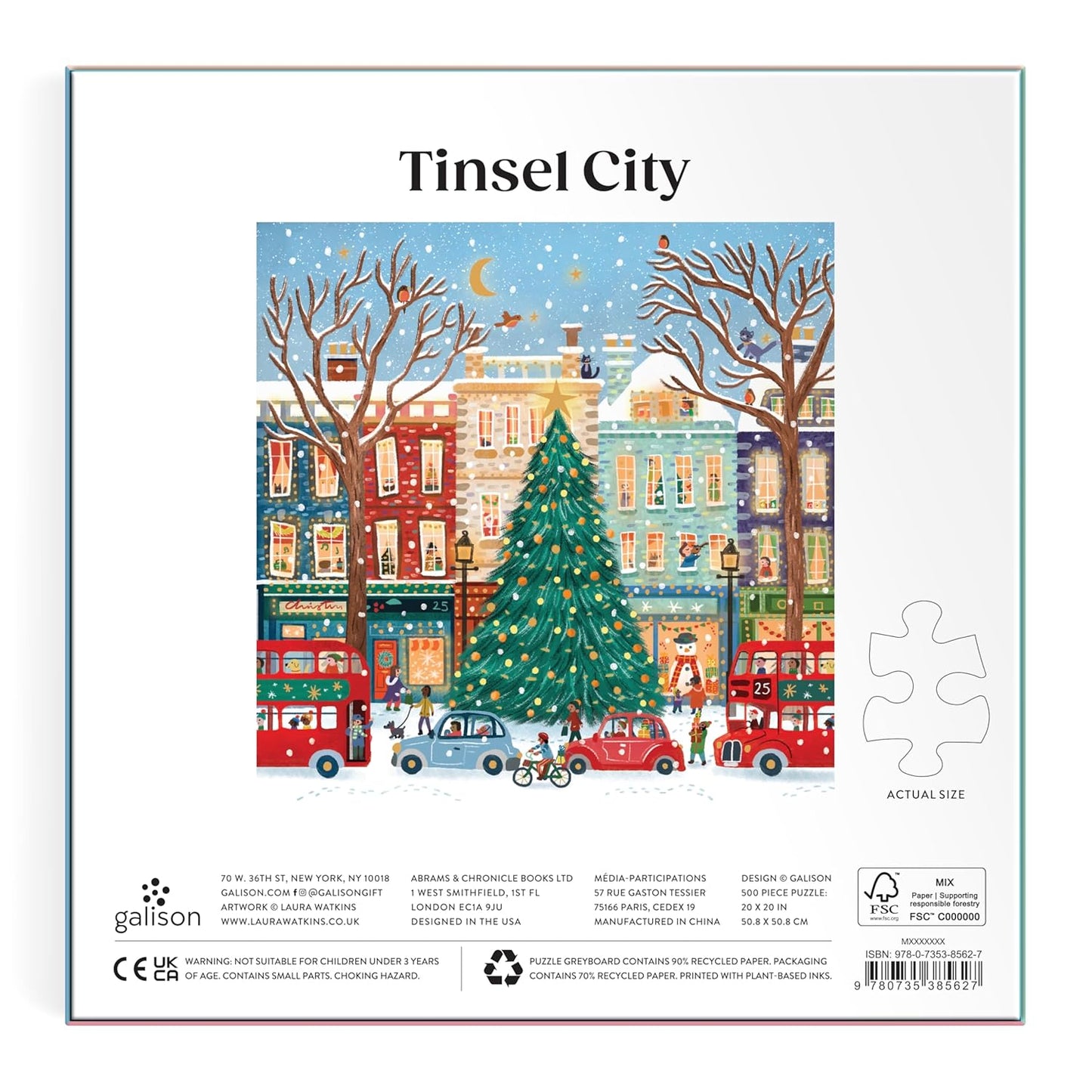 Joy Laforme - Tinsel City Foil Puzzle - 500pc