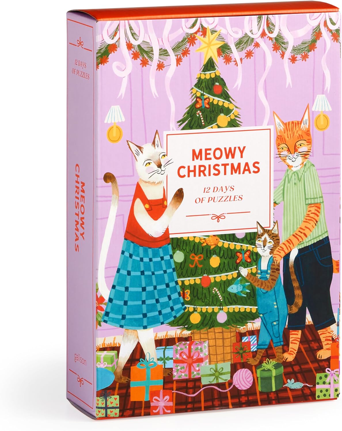 Galison - Meowy Christmas 12 days of Puzzles - 500pc