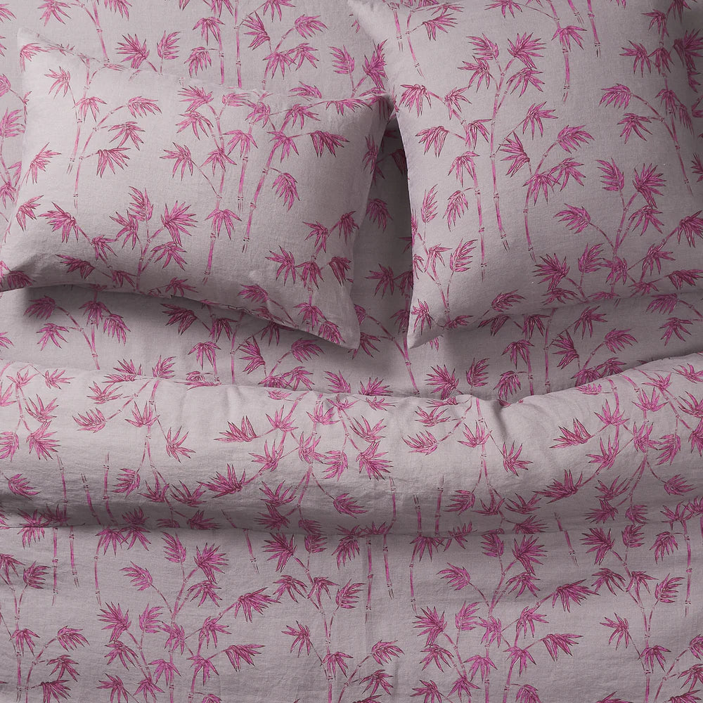 Sage X Clare - Aneta Linen Euro Pillowcase Set - Mink Grey