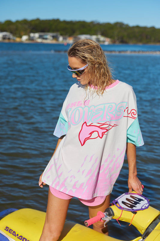 Only Lovers Left - Wave Racer Tee - Salt