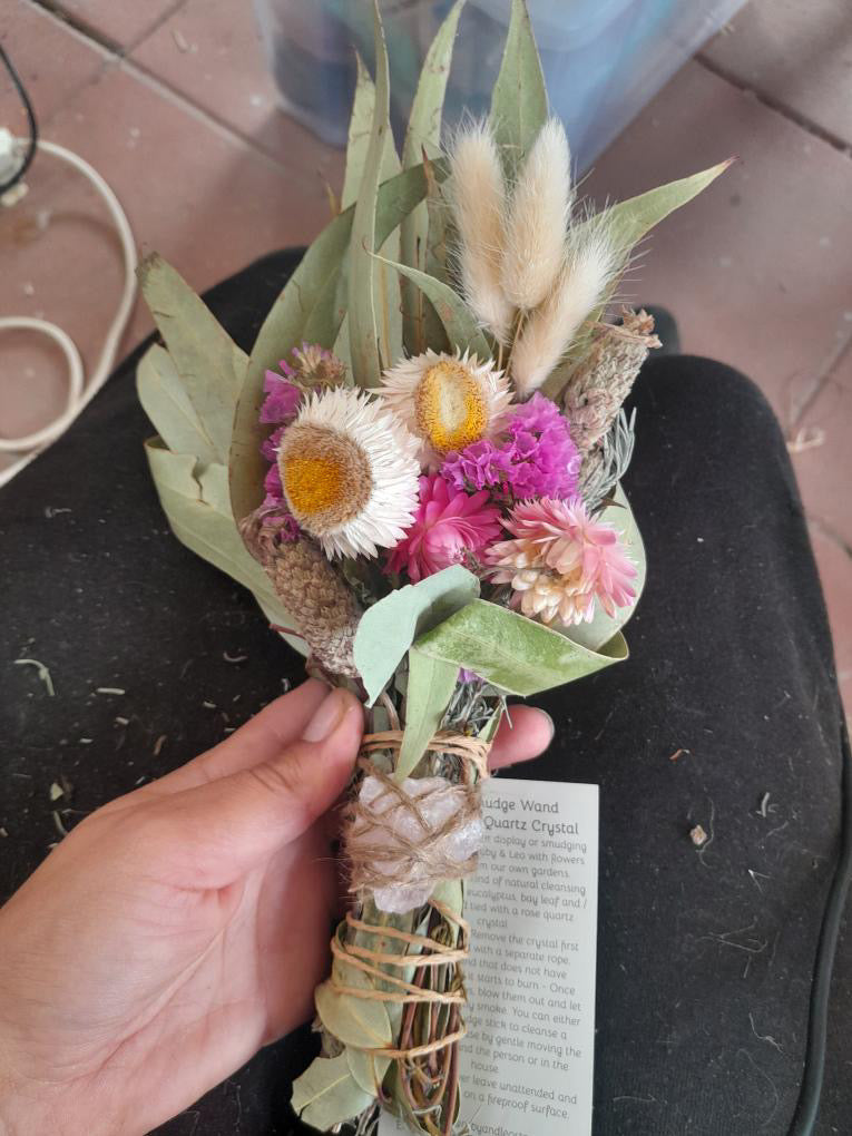 Love Smudge Stick - Rose Quartz