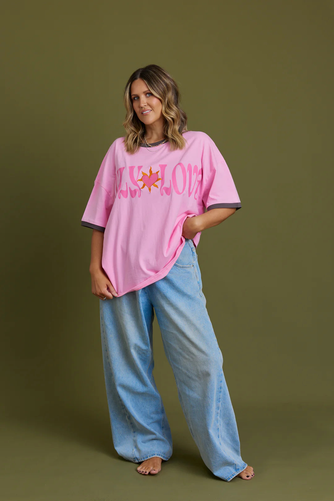 Only Lovers Left - Only Love Tee - Pink