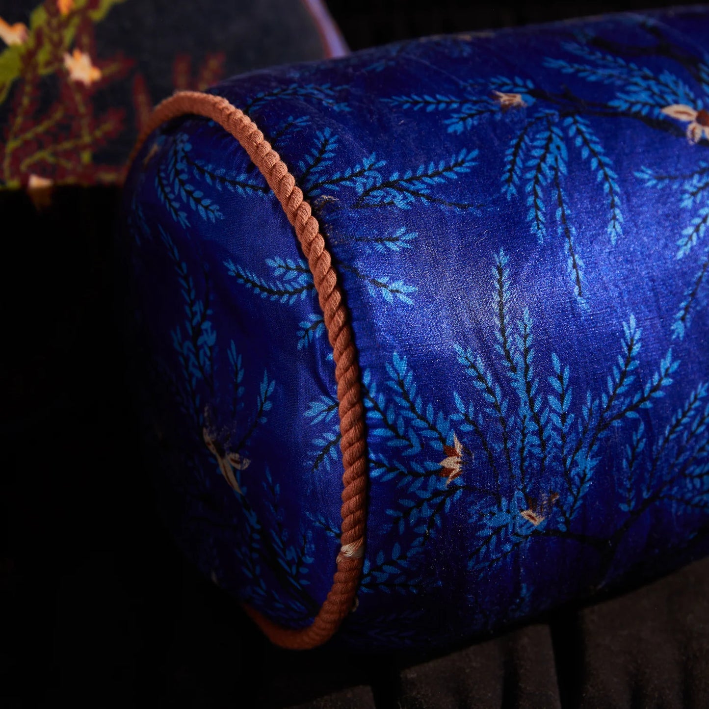 Sage X Clare - Andrea Bolster Cushion - Ultramarine