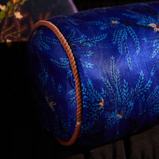 Sage X Clare - Andrea Bolster Cushion - Ultramarine