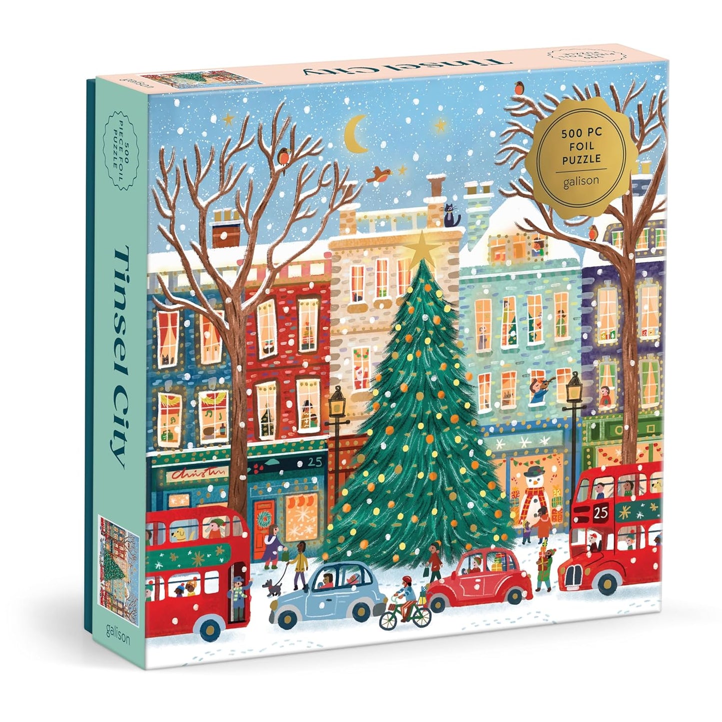 Joy Laforme - Tinsel City Foil Puzzle - 500pc