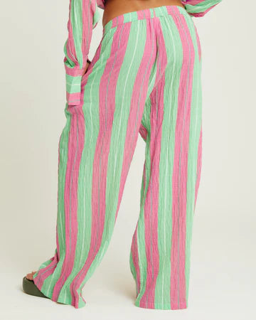 Sabbi - The Mexicola Pants - Pop Stripe - Green