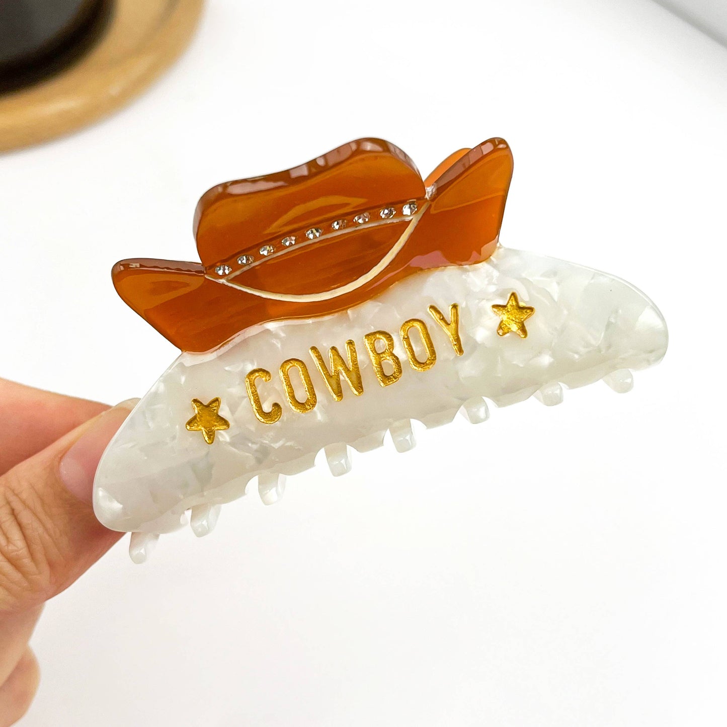 Diva - Western Cowboy Hat - Hair Claw Clip