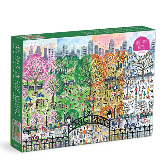 Michael Storrings - Dog Park in Four Seasons - 1000pc Puzzle