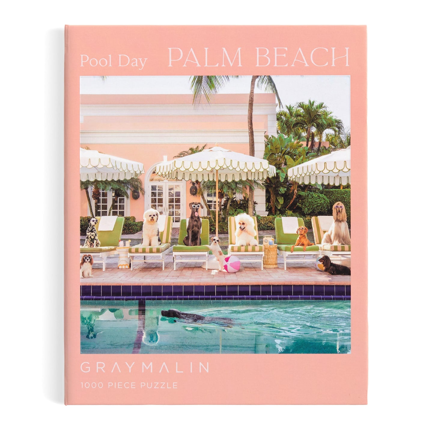 Galison - Gray Malin Palm Beach Pool Day - 1000pc Book Puzzle