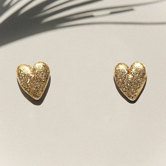 Kingston - Gold Heart Studs
