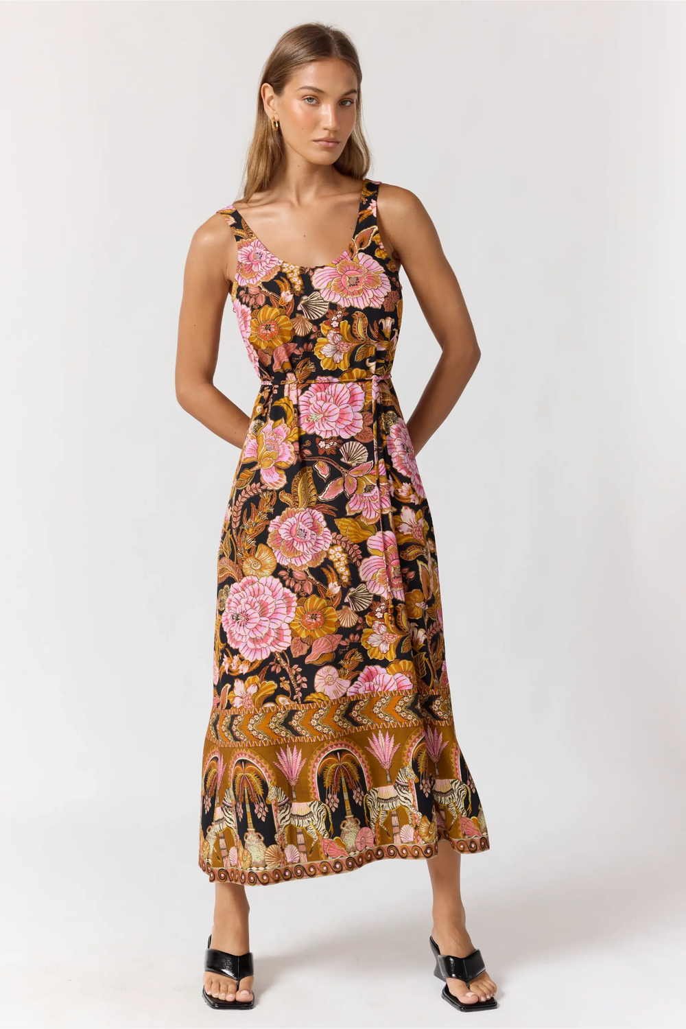 Nine Lives Bazaar - Faith Midi Maxi Dress - Wild Bloom