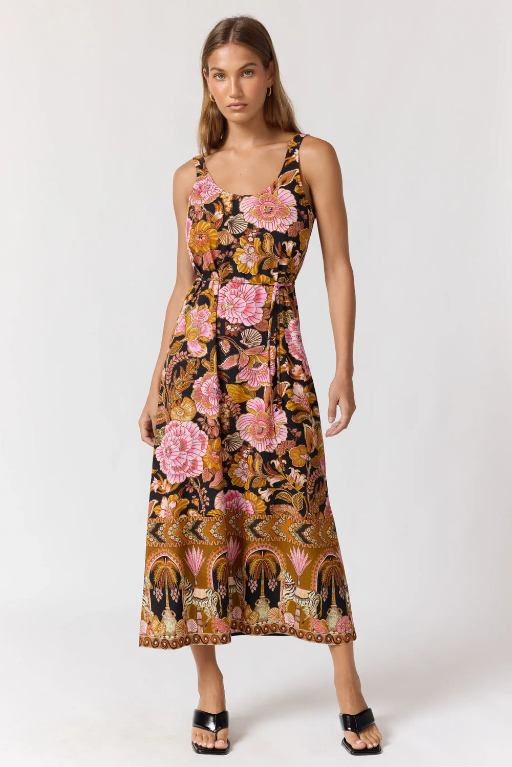 Nine Lives Bazaar - Faith Midi Maxi Dress - Wild Bloom