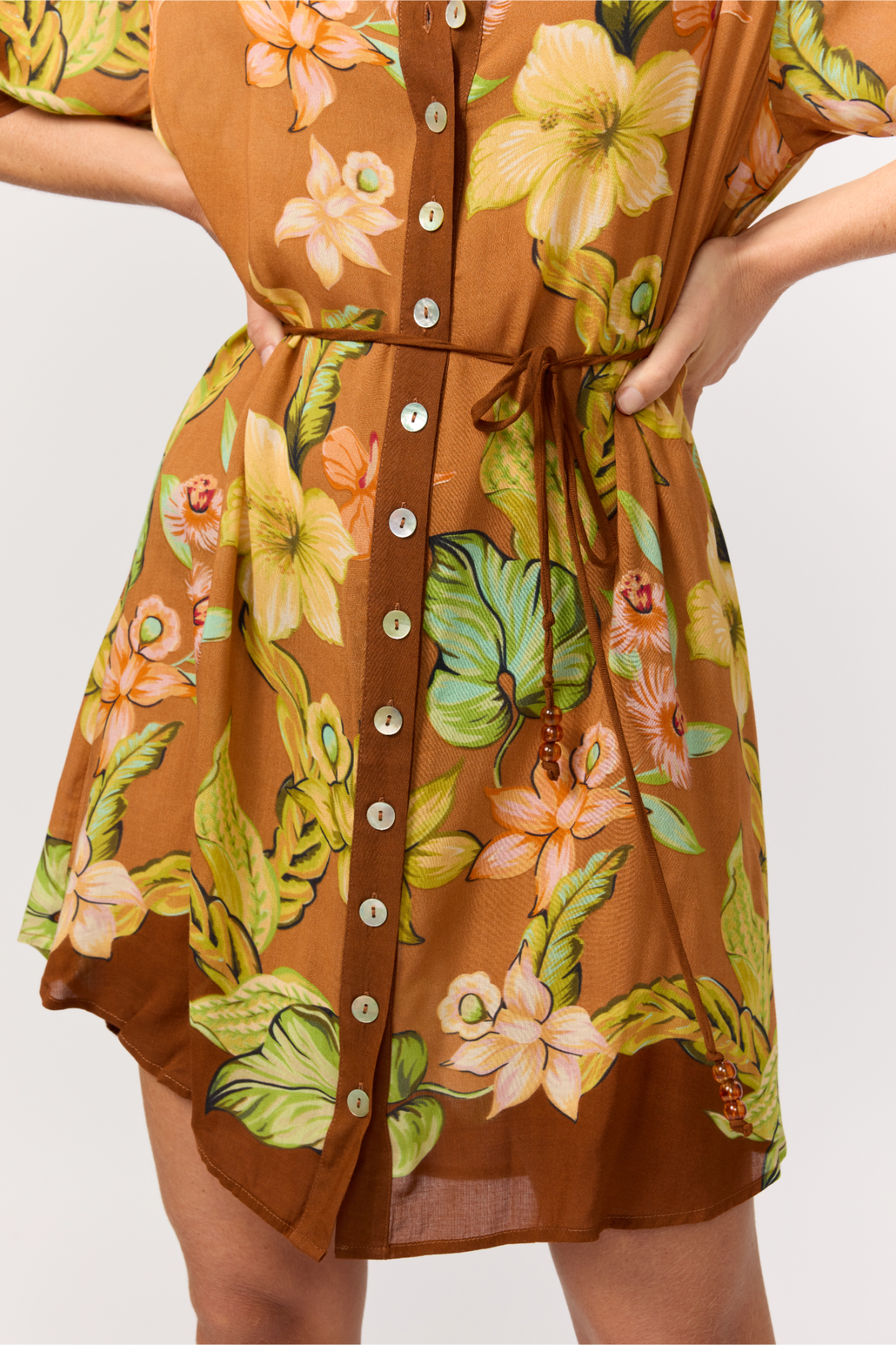 Nine Lives Bazaar - Lois Shirt Dress - Marigold