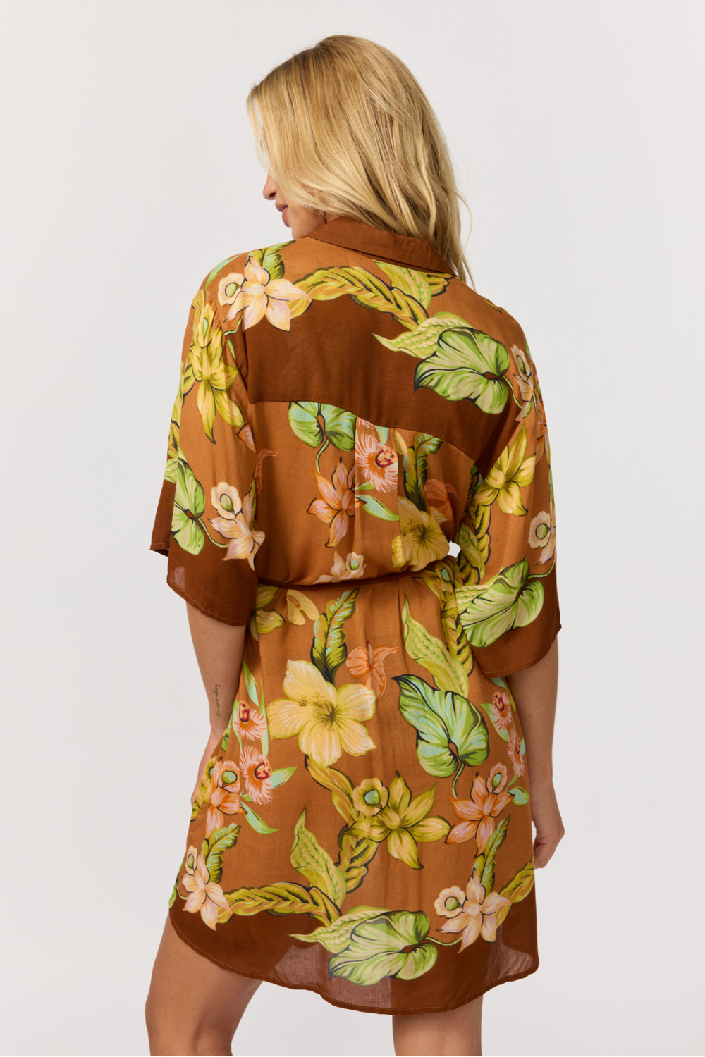 Nine Lives Bazaar - Lois Shirt Dress - Marigold