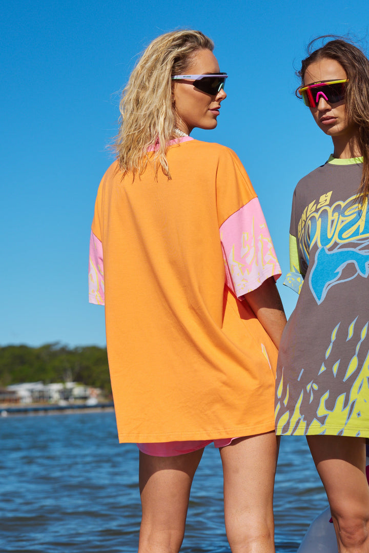 Only Lovers Left - Wave Racer Tee - Coral