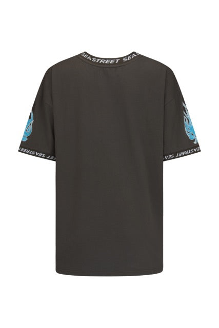 Sea Street - Aloha Moto SS Tee - Washed Black