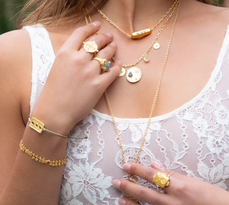 Rubyteva Design - Adjustable Amira Bracelet - Beige