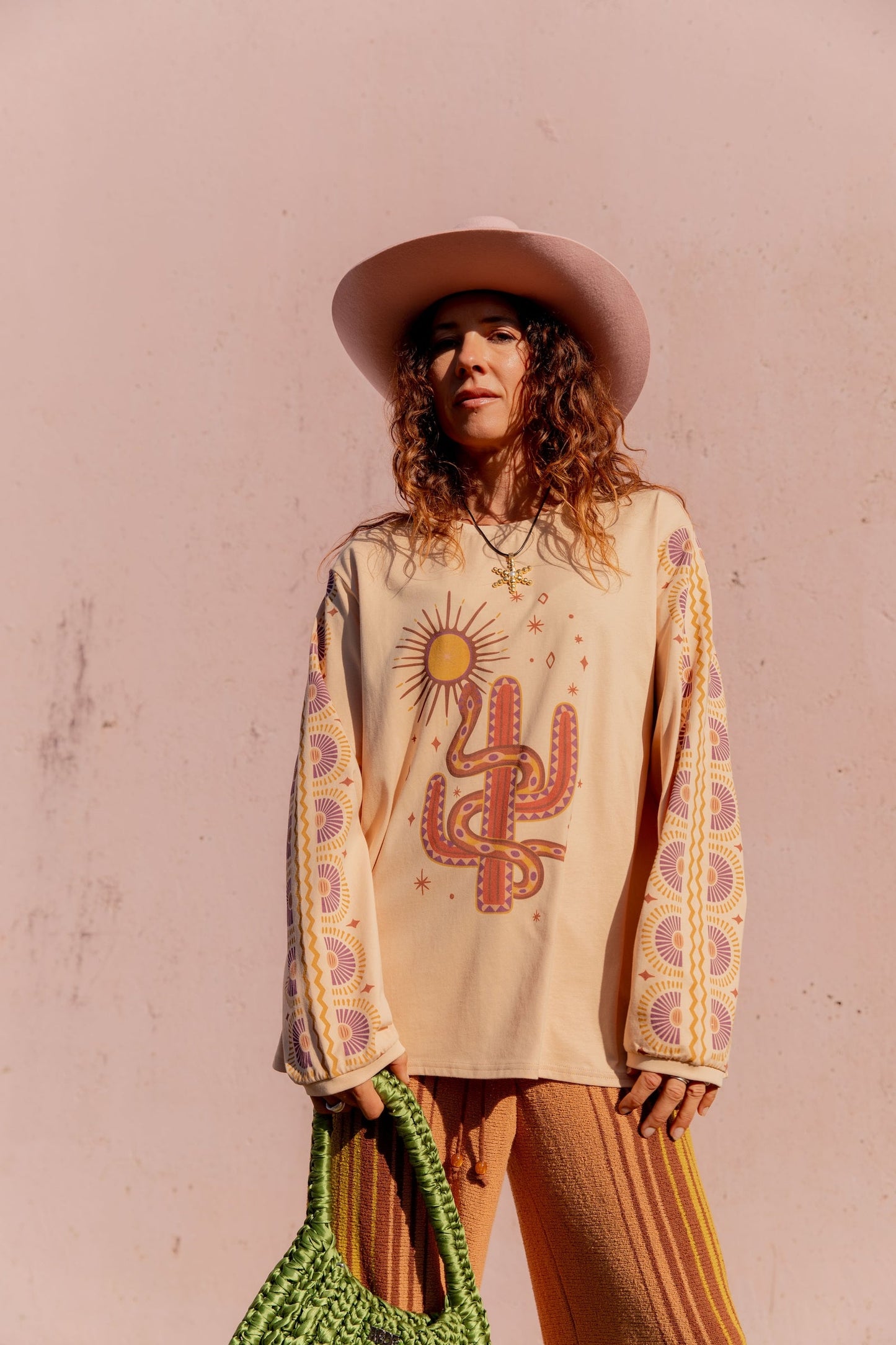 Nine Lives Bazaar - Soul Woman Long Sleeve Tee - Sand