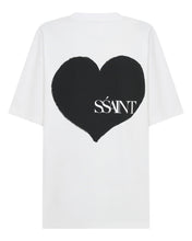 Load image into Gallery viewer, SSAINT Apparel - Heart Tee - Black on White
