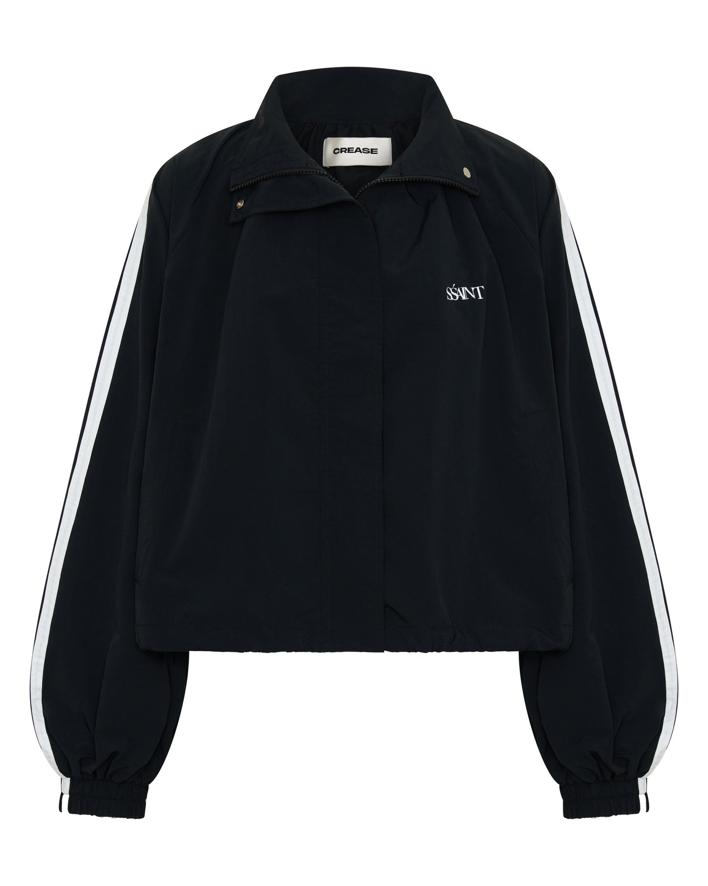 SŚAINT - FIGHT NIGHT ZIP WINDBREAKER - BLACK