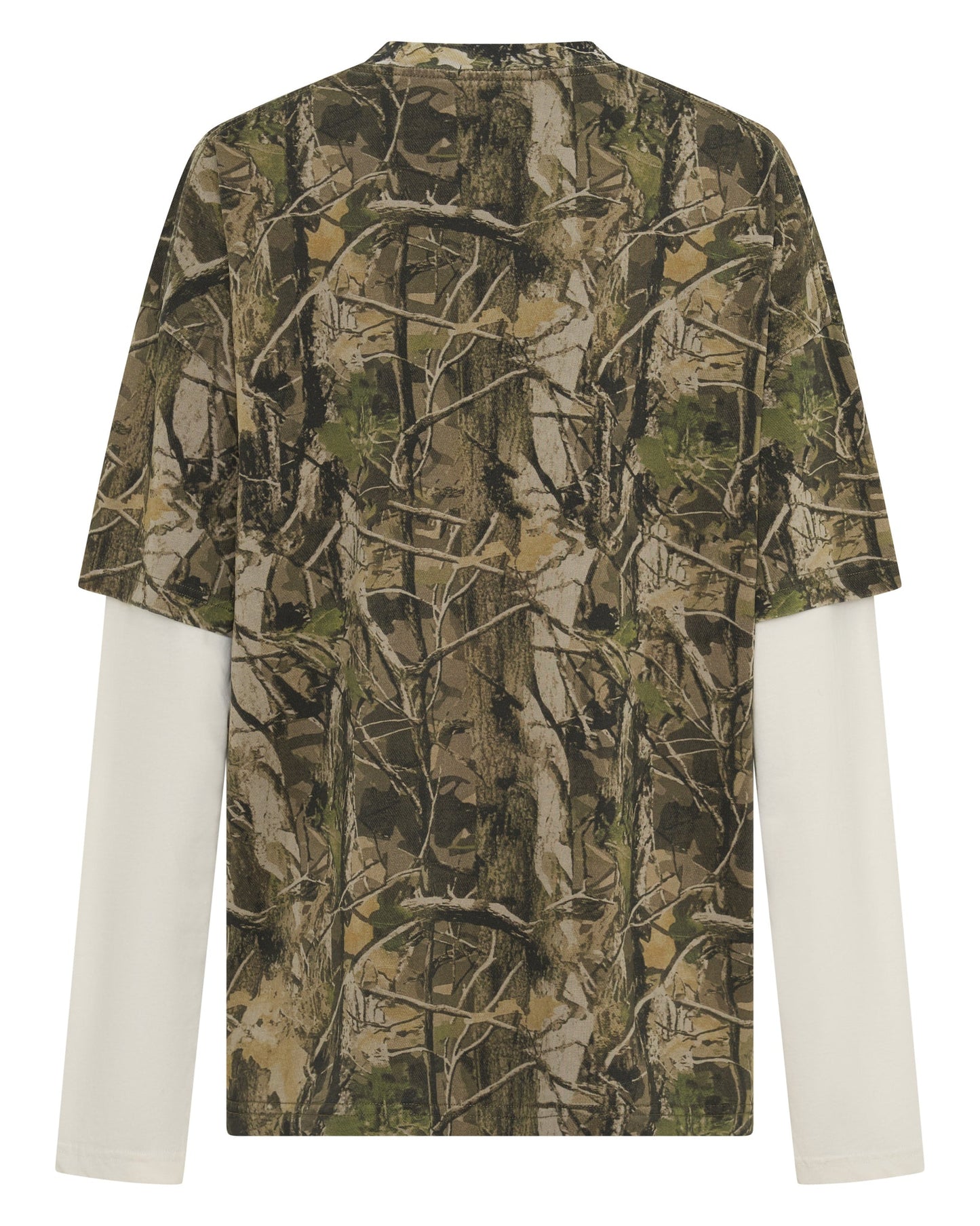 SSAINT - ROUND ONE LAYERED TEE - VINTAGE CAMO