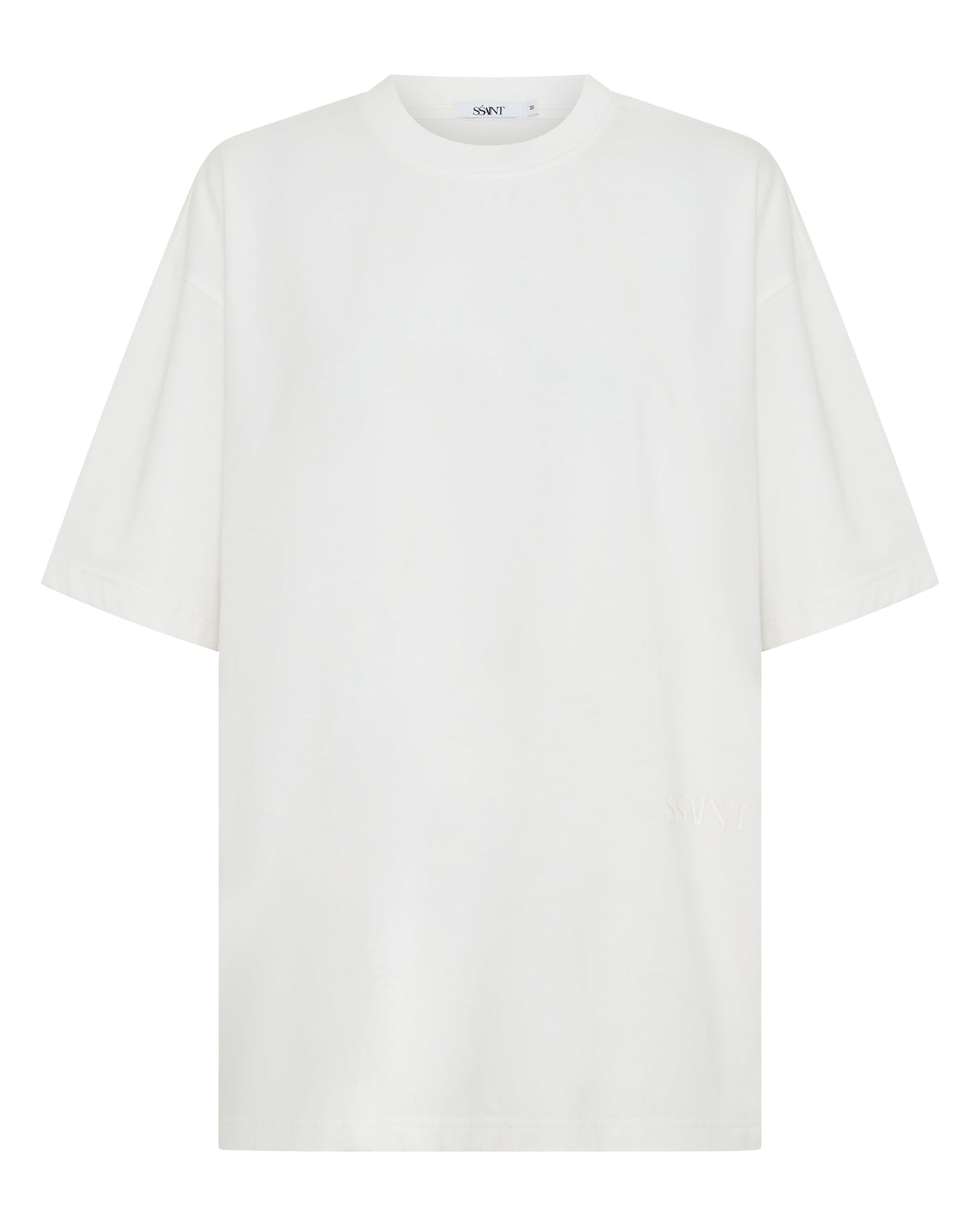 SSAINT - THE LEGACY TEE - WASHED WHITE // TONAL LOGO