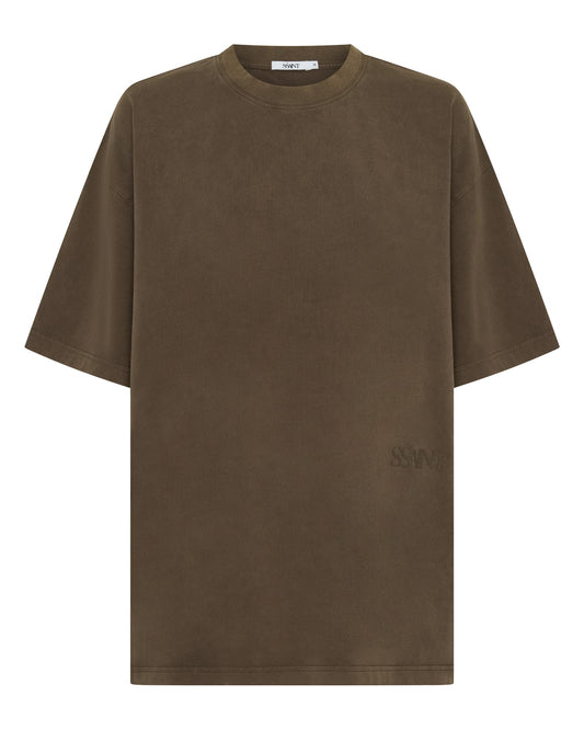SSAINT - THE LEGACY TEE - VINTAGE BROWN // TONAL LOGO