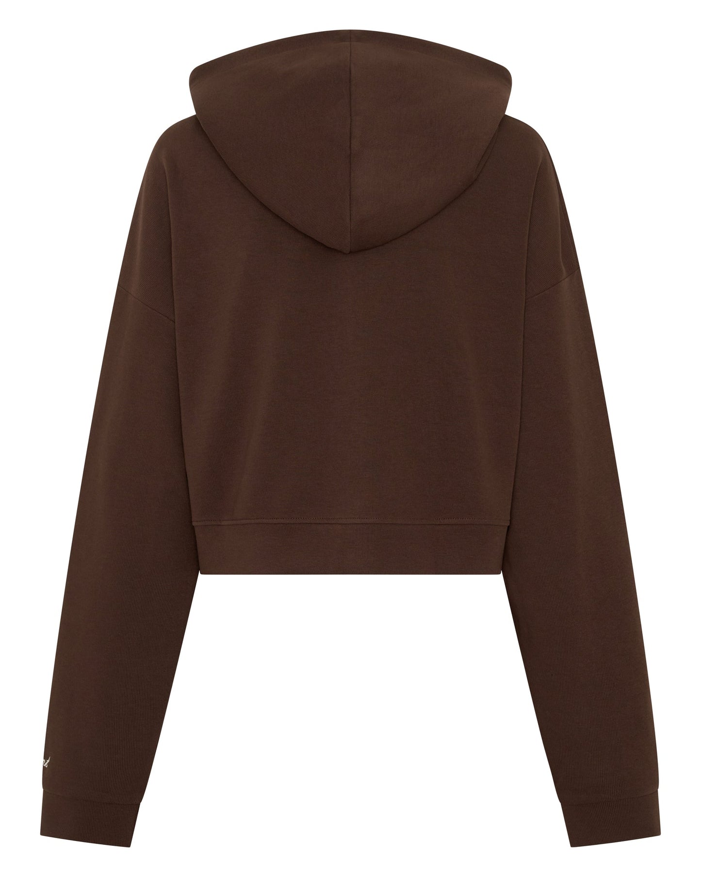 SŚAINT - CROPPED HOODIE - BROWN