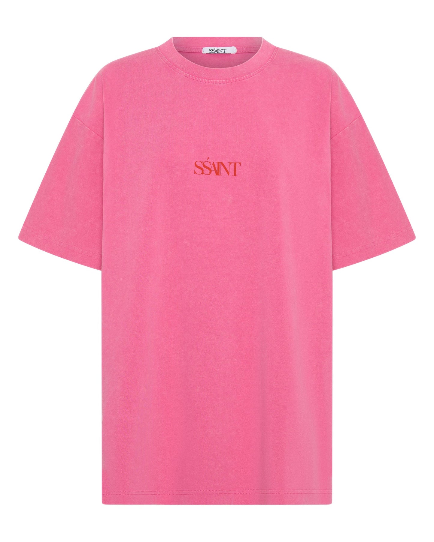 SSAINT Apparel - No Vacancy Tee - Dark Pink Acid Wash