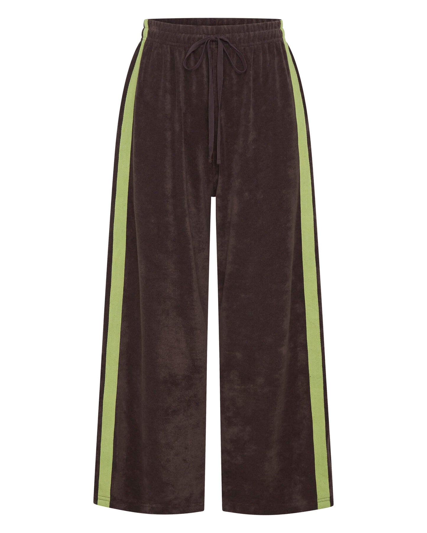 La Boheme Girls - Viva Terry Pant - Choc + Lime