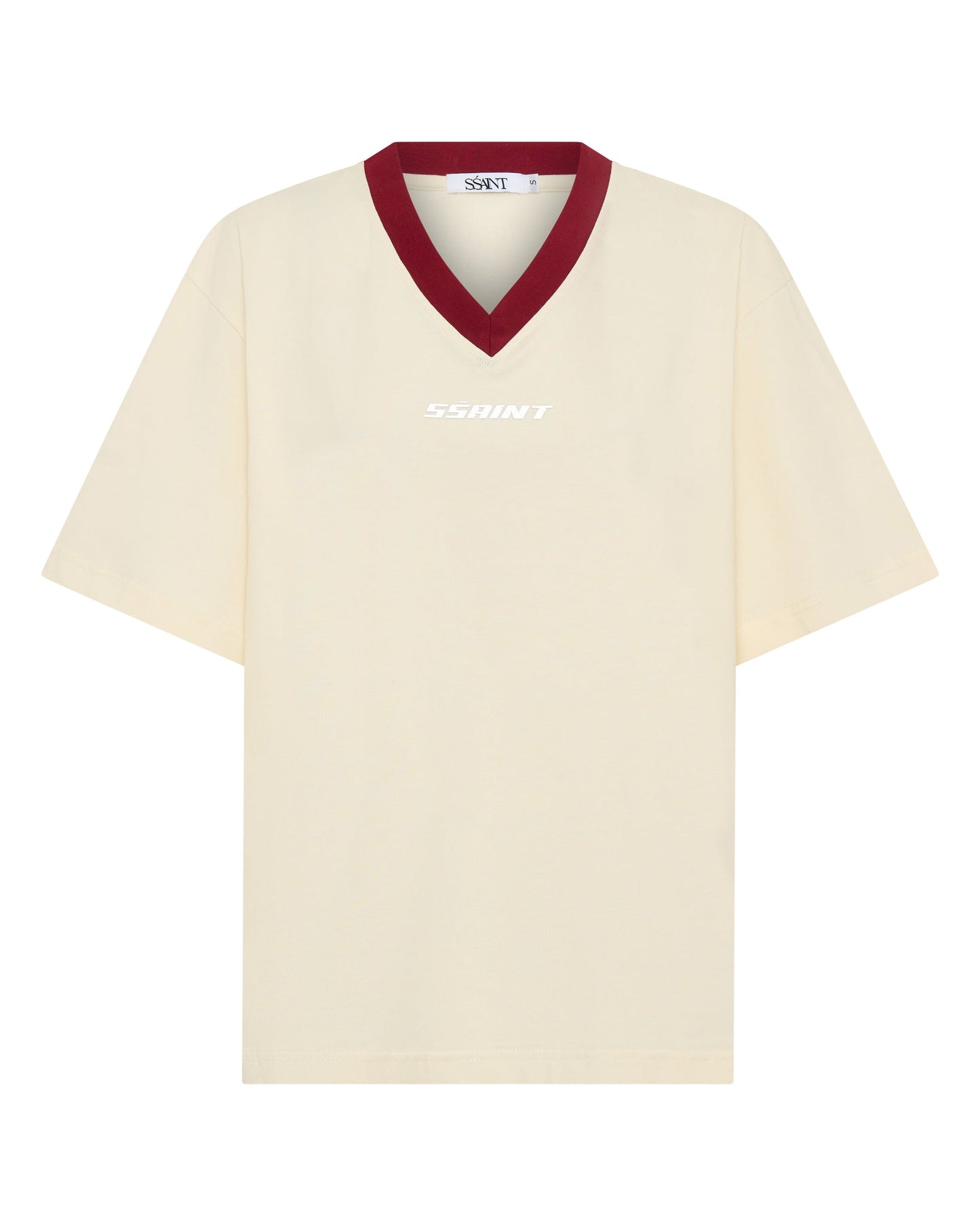 SSAINT Apparel - Reflective V Neck Tee - Butter