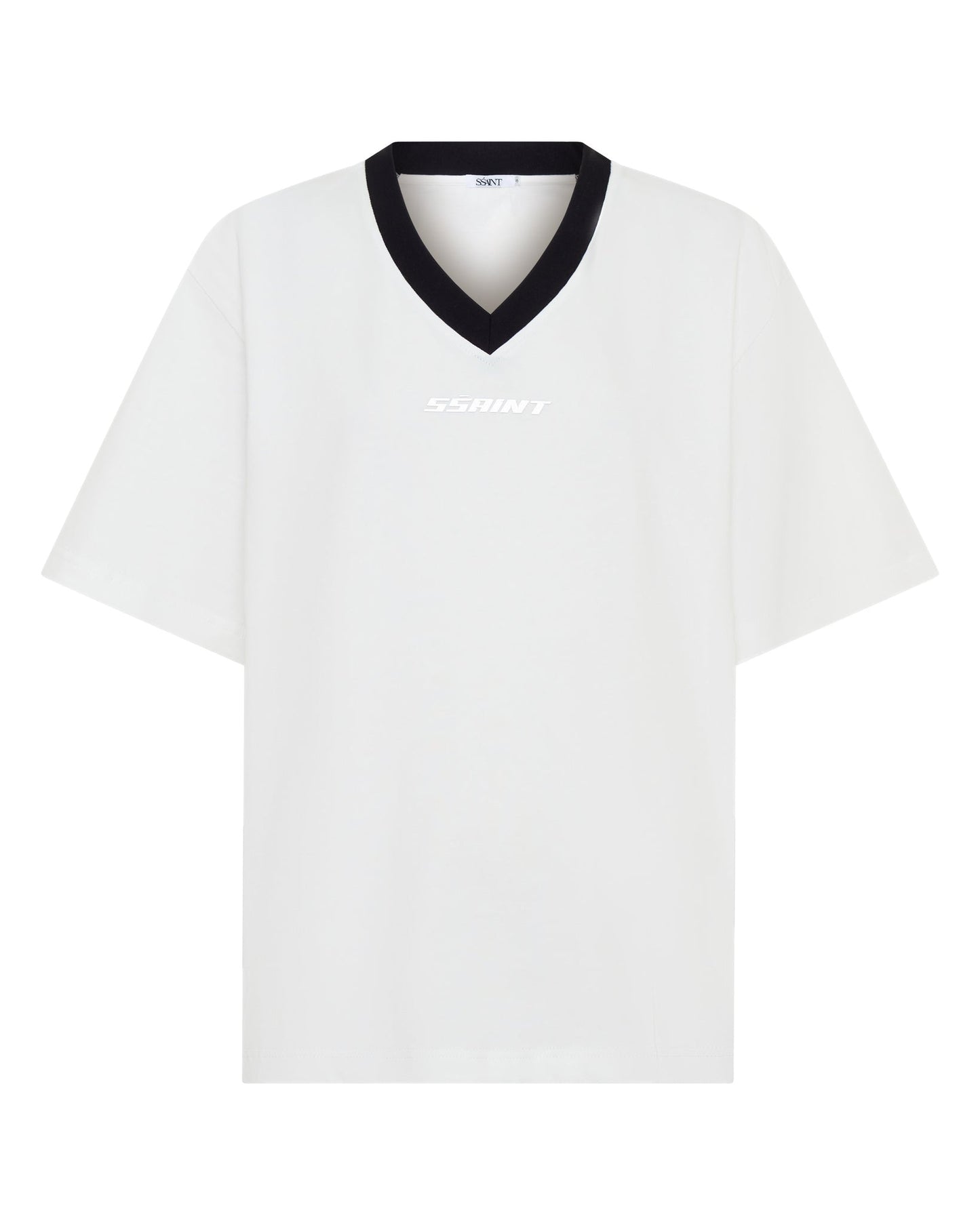 SSAINT Apparel - Reflective V Neck Tee - White