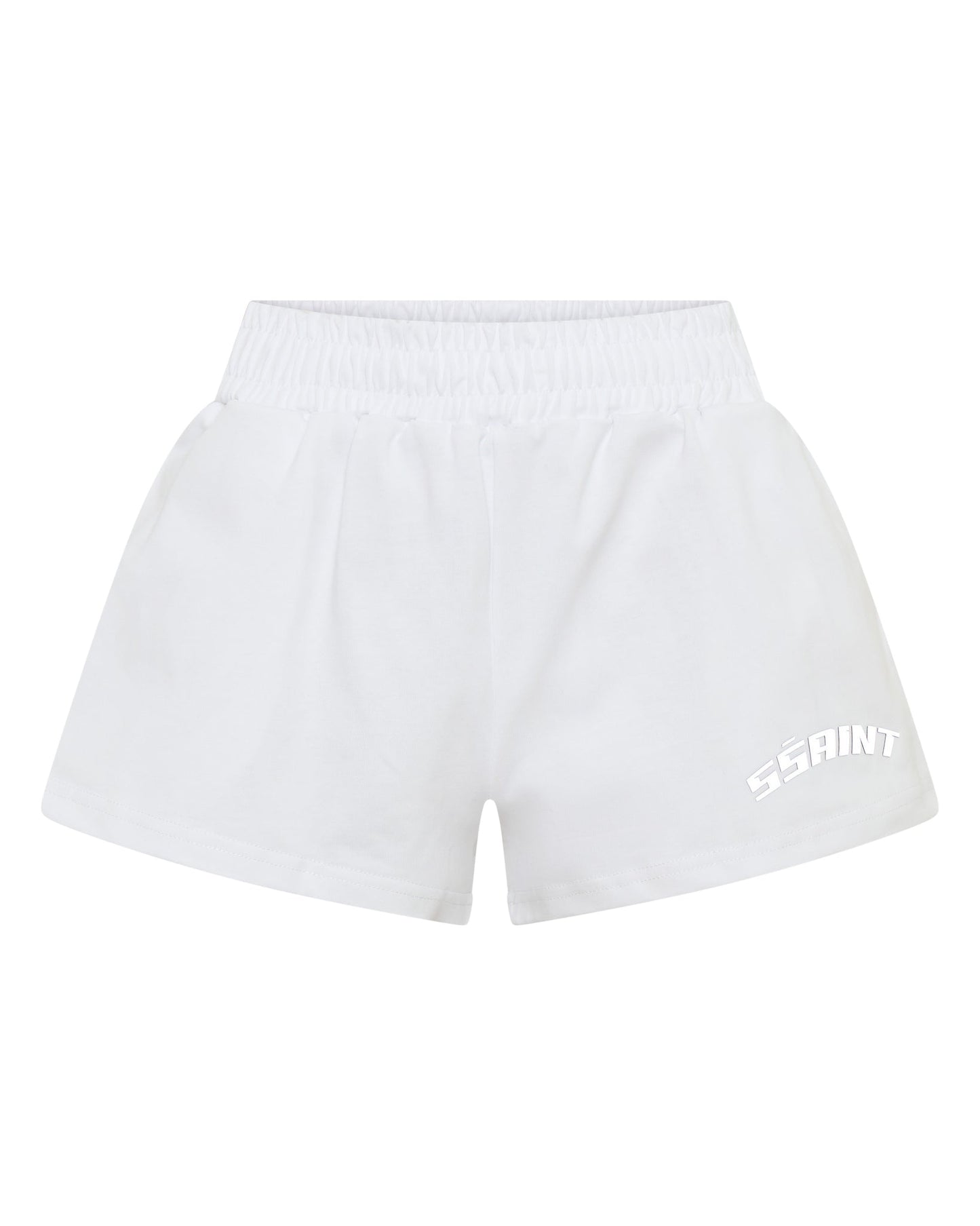 SSAINT Apparel - Reflective Logo Shorts - White