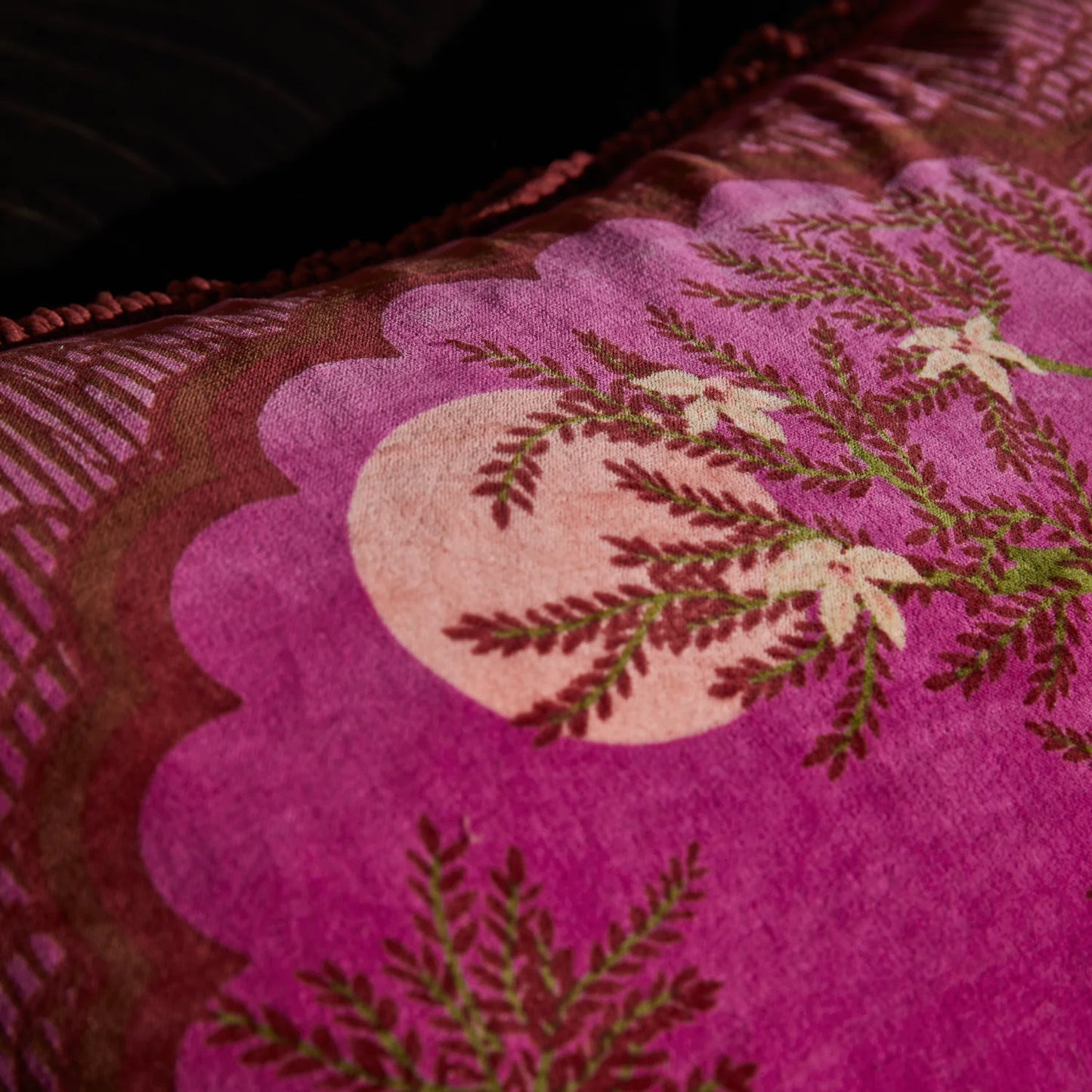 Sage X Clare - Andrea Velvet Cushion - Pansy