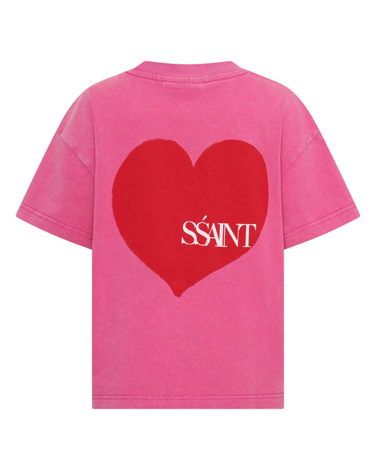 Ssaint Apparel - Heart Tee - Pink - Kids