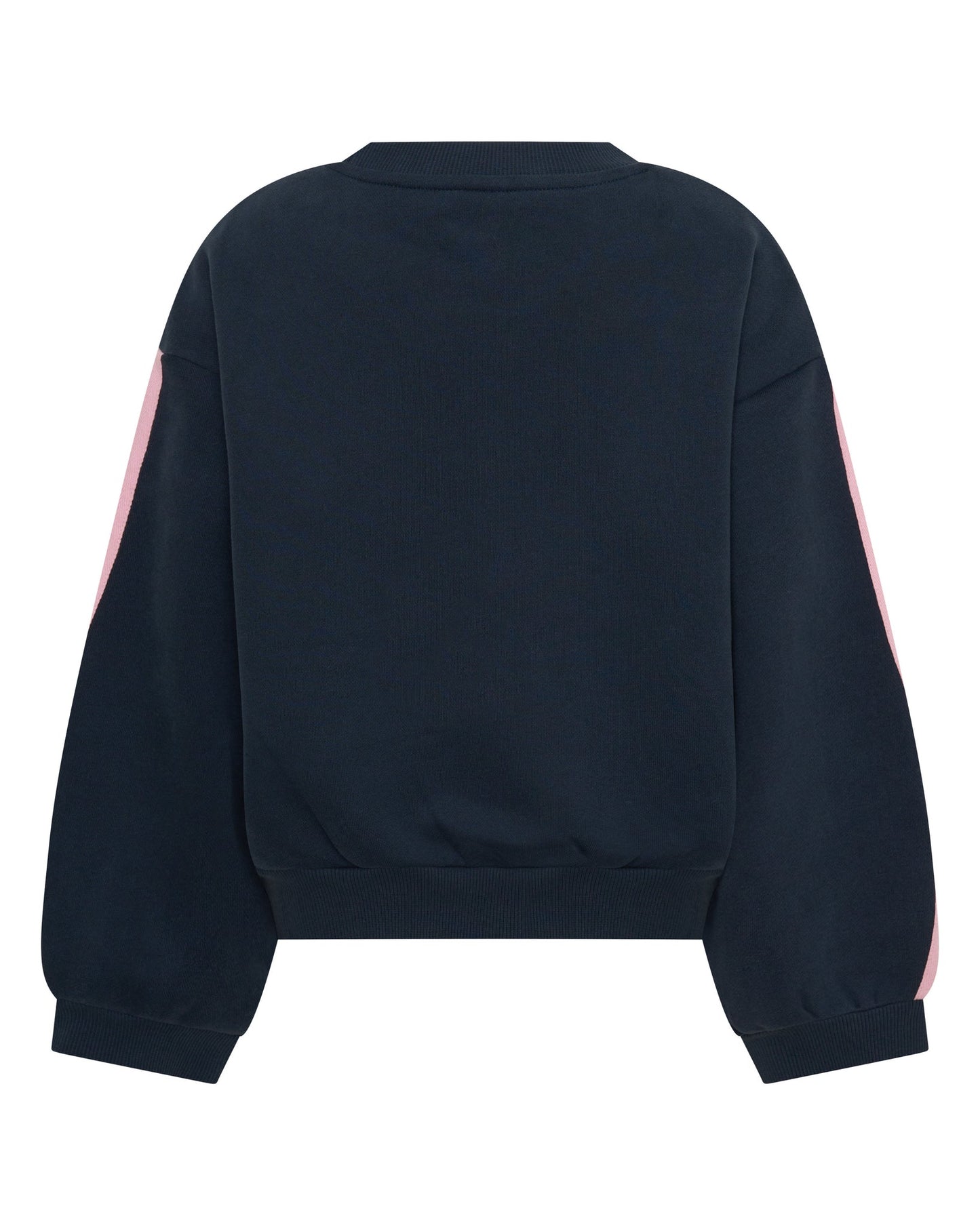 SŚAINT - KIDS FLEECE CREW - NAVY & PINK
