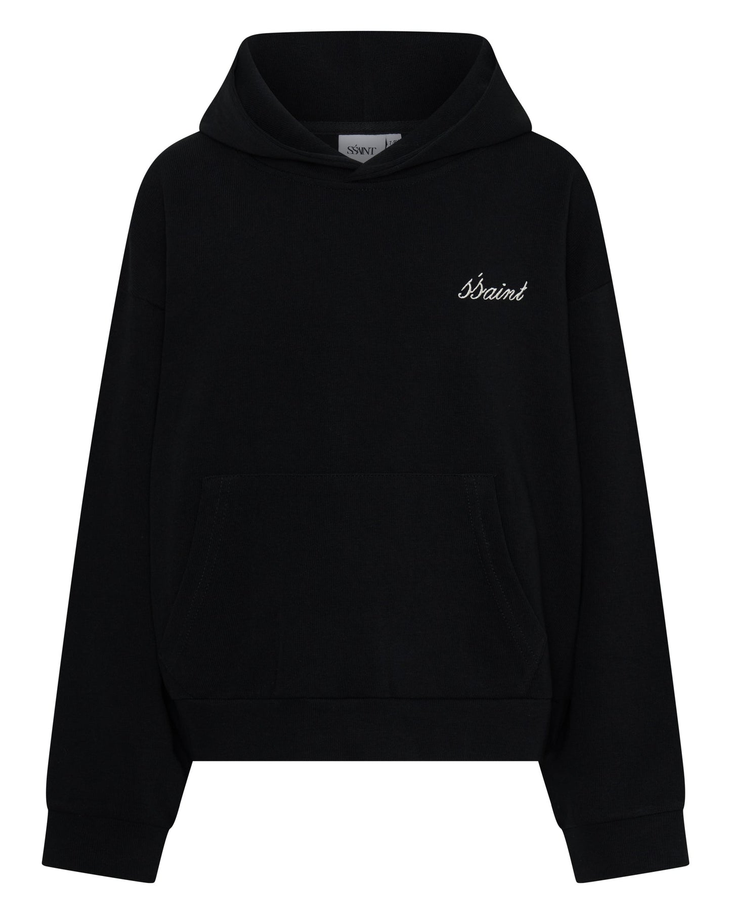 SŚAINT - KIDS LOGO HOODIE - BLACK & BUTTER