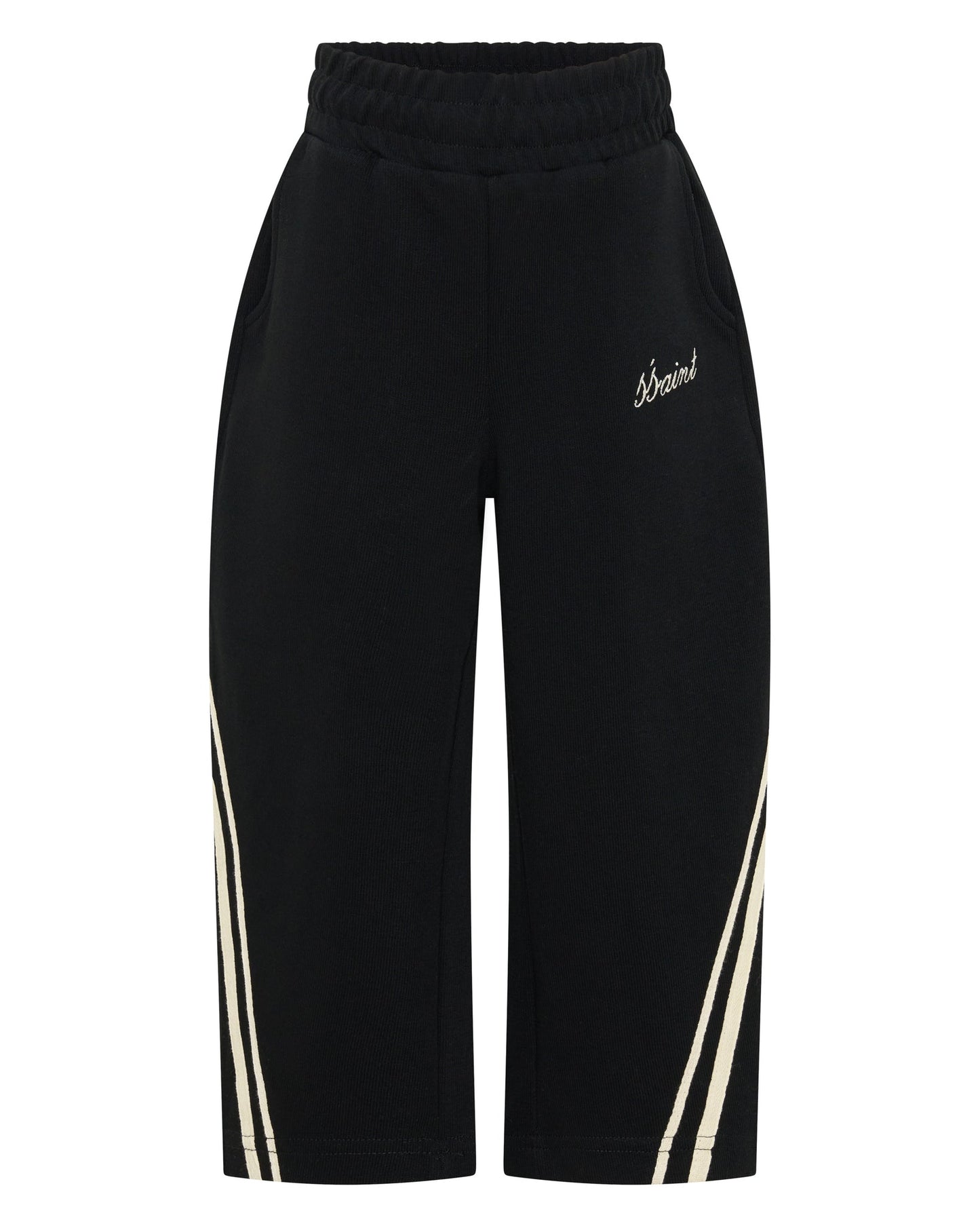 SŚAINT - KIDS BARREL PANTS - BLACK & BUTTER