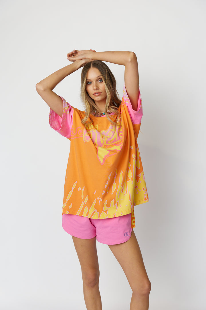 Only Lovers Left - Wave Racer Tee - Coral