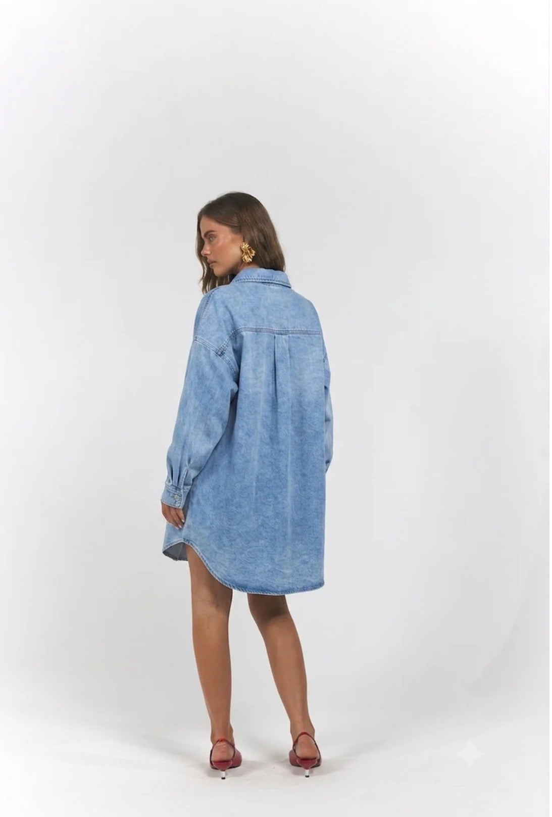 La Boheme Girls - Clyde Shirt - Denim Blue