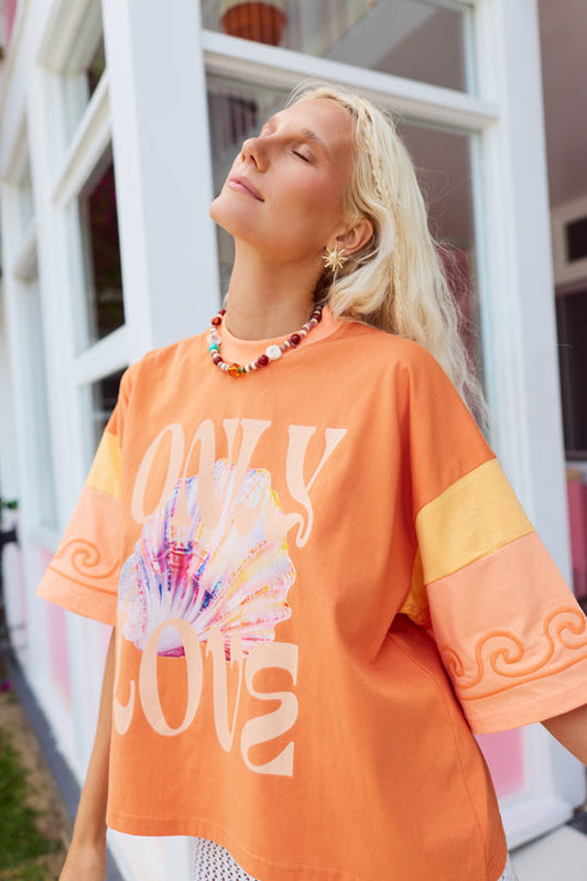 Only Lovers Left - Wavy Baby Boxy Tee