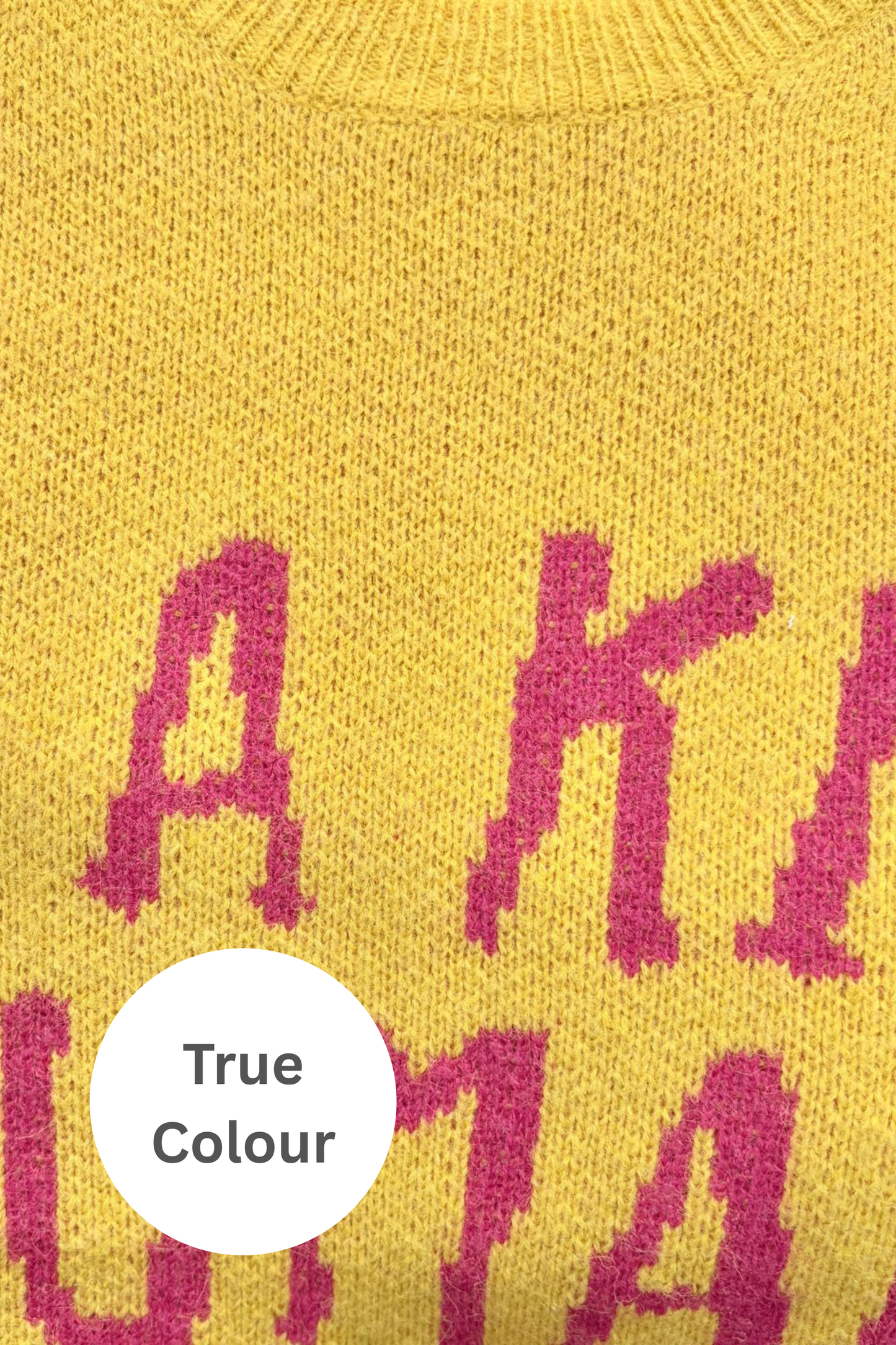 Sabbi - BE A KIND HUMAN KNIT JUMPER - YELLOW