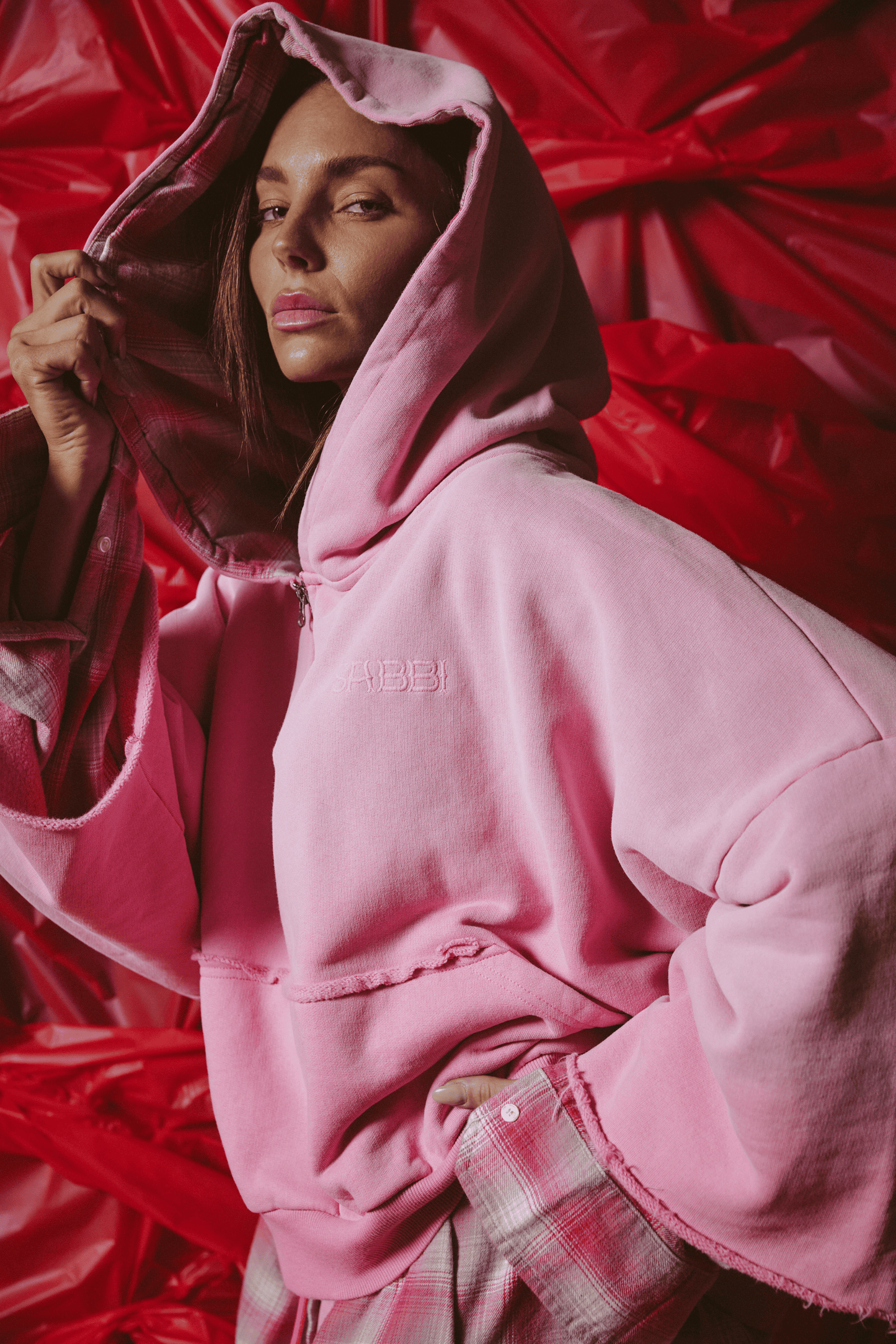 Sabbi - THE BE A KIND HUMAN HOODIE - PINK